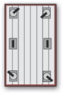 Colson Caster Configuration recommendation of four swivel and two rigid casters